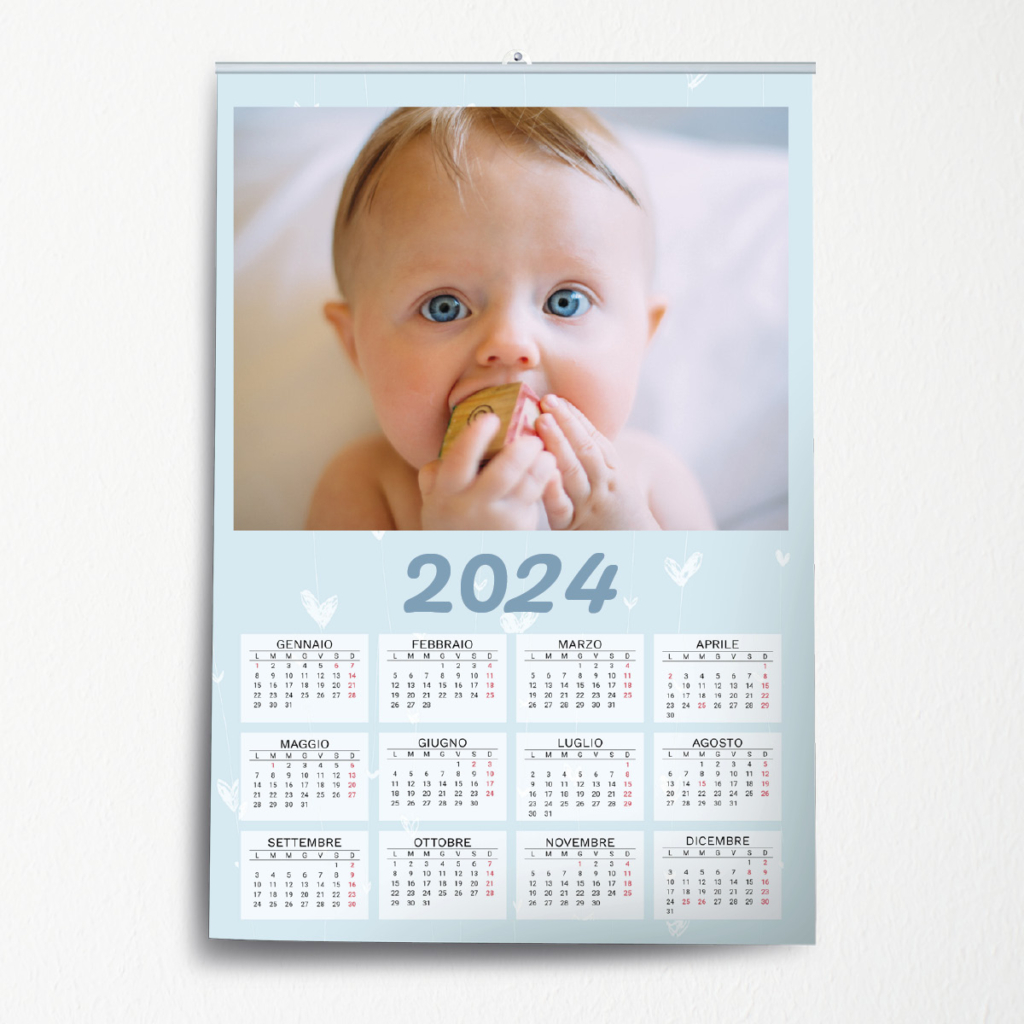 Calendario Annuale 2024 Personalizzato Con Foto | IlFotoAlbum