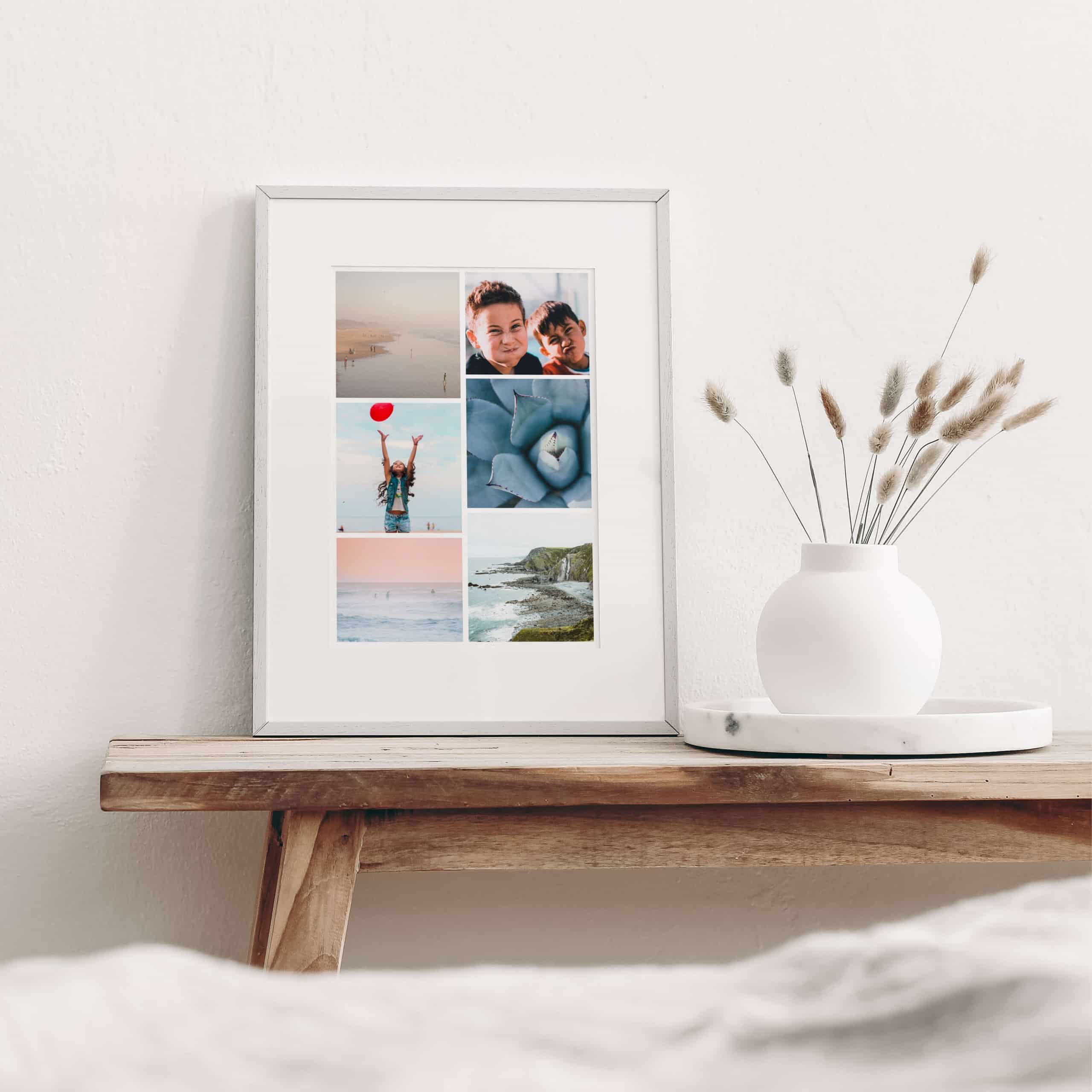 Cornici per foto da parete con collage di foto di famiglia personalizzate