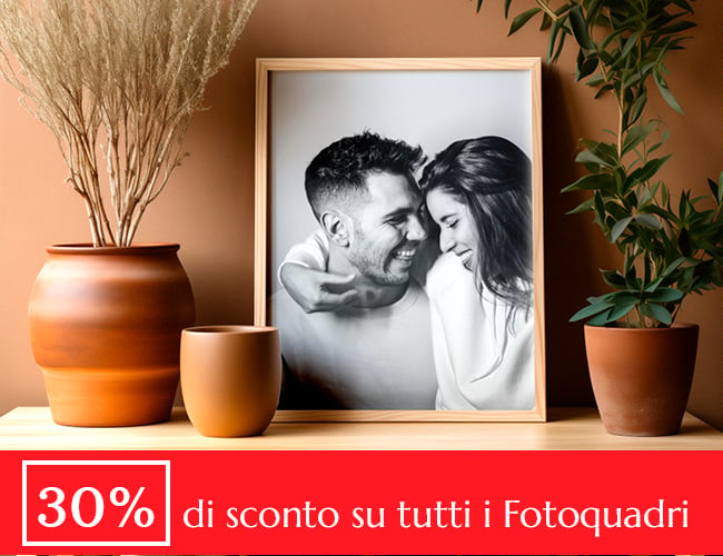 Fotoquadri personalizzati 30% di sconto